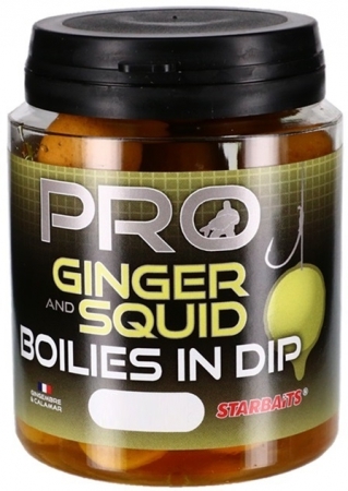 Boilies In Dip Pro Ginger Squid 150g 20mm